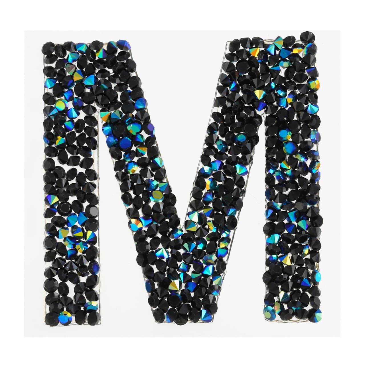 12 Pack: Black AB Letter Bling Sticker by Recollections®